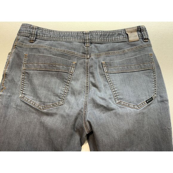 Prana Mens Slim Fit Breathe Straight Jeans Size 34Wx34L Gray Denim Stretch Casua - Picture 13 of 16